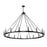 Z-Lite Barclay 16 Light 62" Chandelier, Matte Black/Matte Black