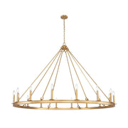 Z-Lite Barclay 16 Light 62" Chandelier, Rubbed Brass/Rubbed Brass - 482R-16RB