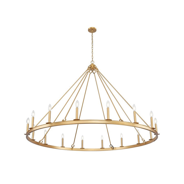Z-Lite Barclay 16 Light 62" Chandelier, Rubbed Brass/Rubbed Brass