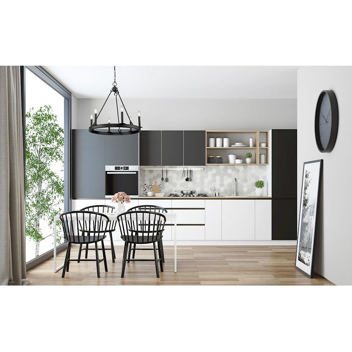 Z-Lite Barclay 6 Light 24" Chandelier, Matte Black