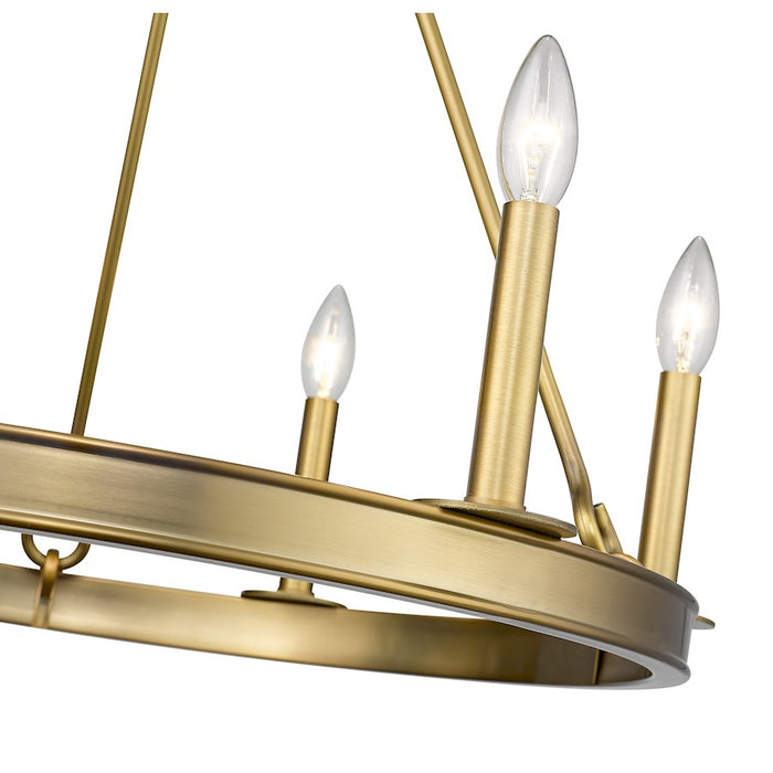Z-Lite Barclay 6 Light 24" Chandelier, Olde Brass