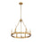 Z-Lite Barclay 6 Light 25" Chandelier, Rubbed Brass/Rubbed Brass