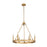 Z-Lite Barclay 6 Light 25" Chandelier, Rubbed Brass/Rubbed Brass