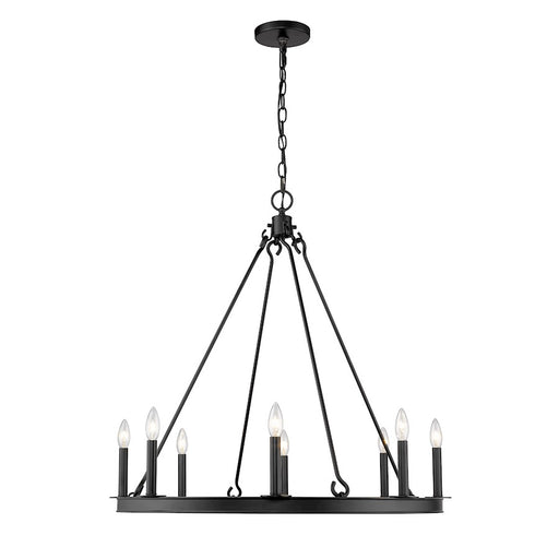 Z-Lite Barclay 8 Light 32" Chandelier, Matte Black