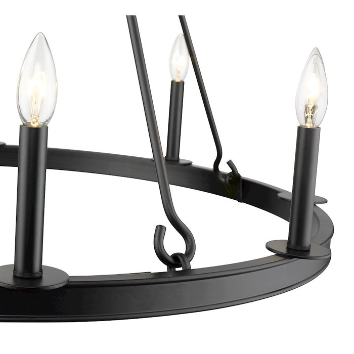Z-Lite Barclay 8 Light 32" Chandelier, Matte Black