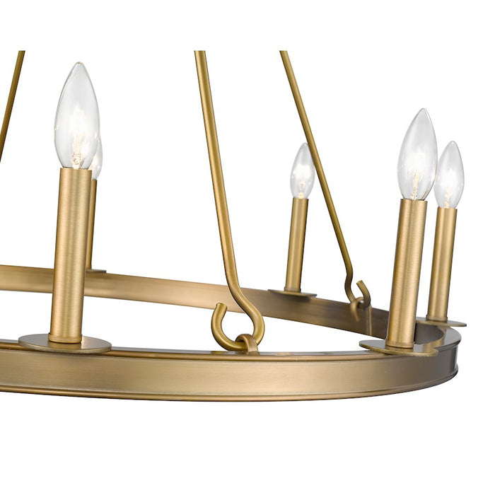 Z-Lite Barclay 8 Light 32" Chandelier, Olde Brass