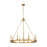 Z-Lite Barclay 8 Light 33" Chandelier, Rubbed Brass/Rubbed Brass
