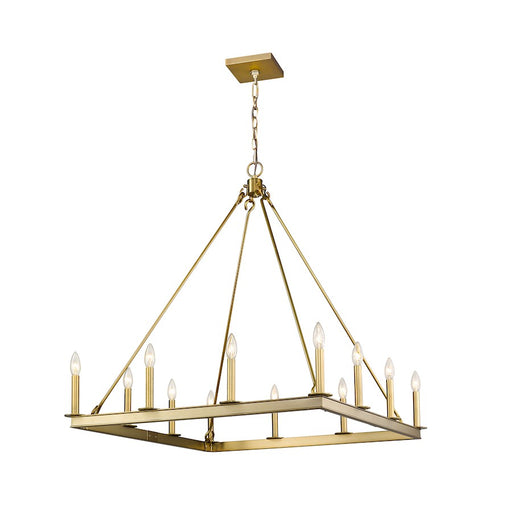 Z-Lite Barclay 12 Light 38.75" Chandelier, Olde Brass -482S-12OBR