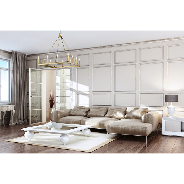 Z-Lite Barclay 12 Light 38.75" Chandelier, Olde Brass