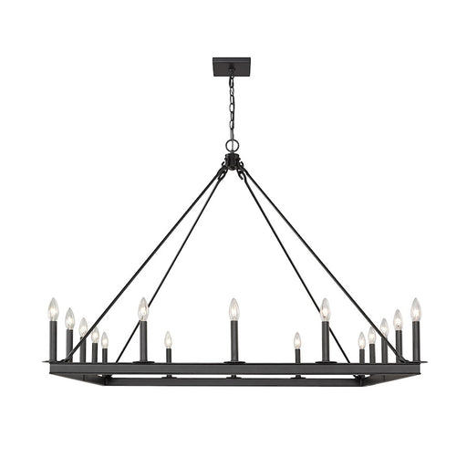 Z-Lite Barclay 16 Light 41" Chandelier, Matte Black