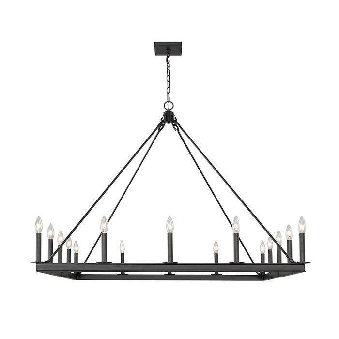 Z-Lite Barclay 16 Light 41" Chandelier, Matte Black