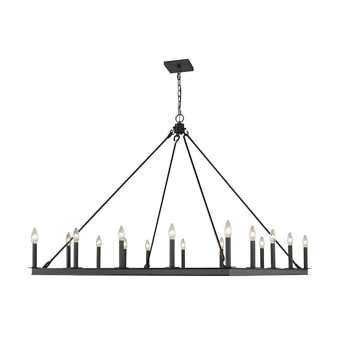 Z-Lite Barclay 16 Light 41" Chandelier, Matte Black