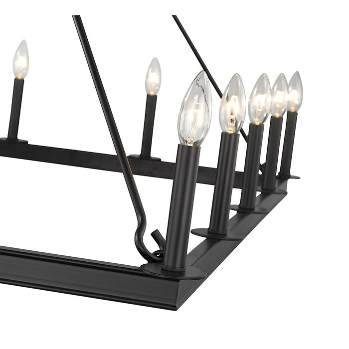 Z-Lite Barclay 16 Light 41" Chandelier, Matte Black
