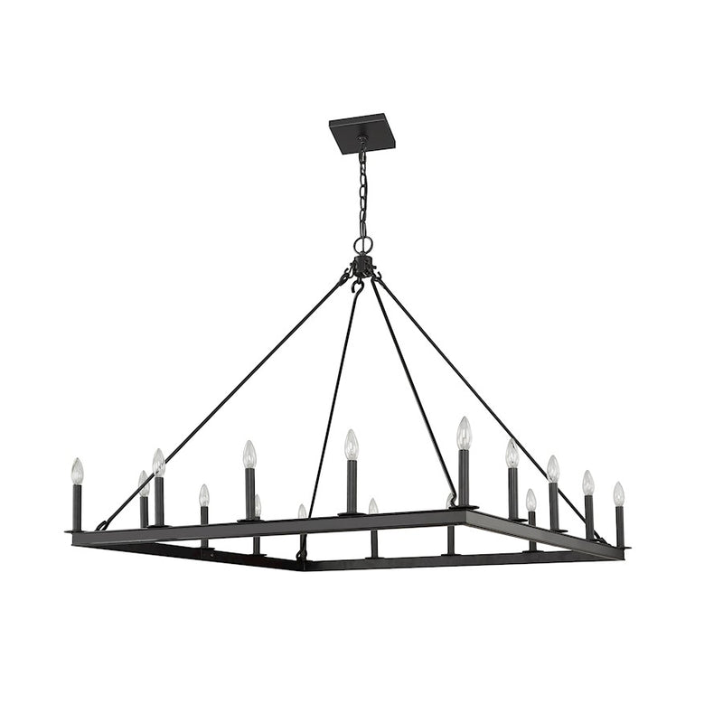 Z-Lite Barclay 16 Light 41" Chandelier, Matte Black