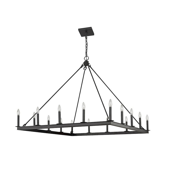 Z-Lite Barclay 16 Light 41" Chandelier, Matte Black