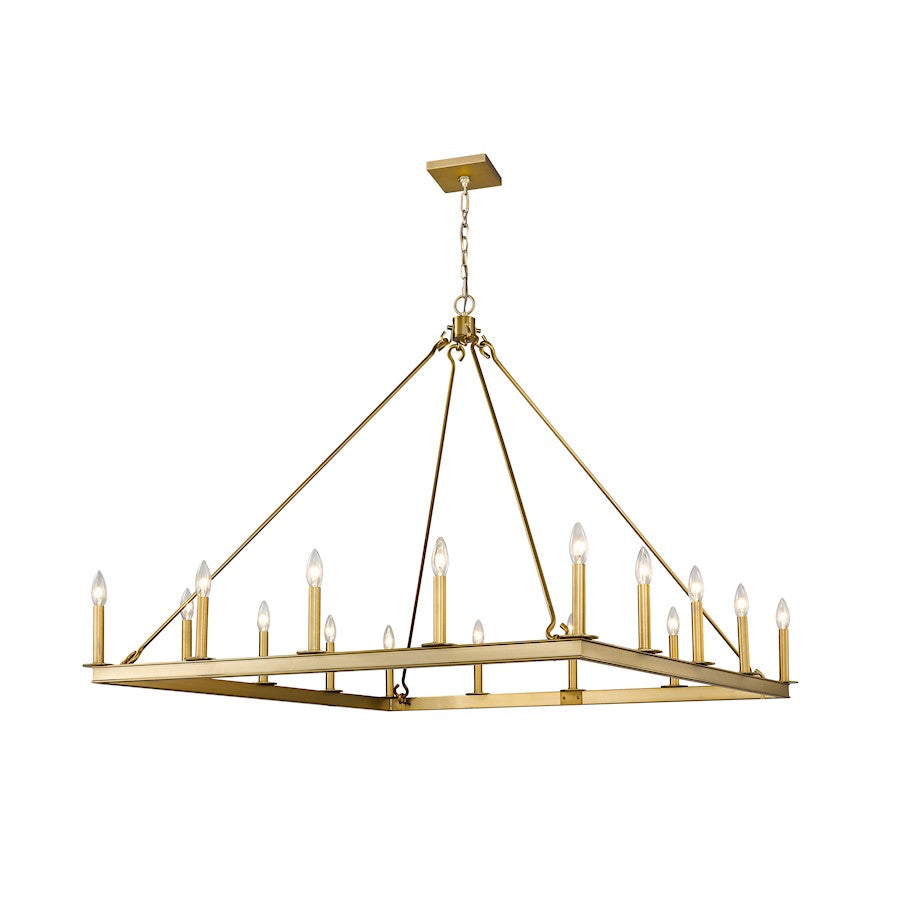Z-Lite Barclay 16 Light 41" Chandelier, Olde Brass -482S-16OBR