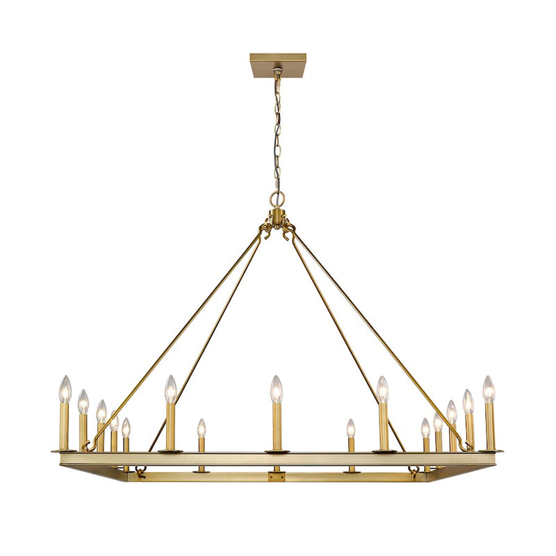 Z-Lite Barclay 16 Light 41" Chandelier, Olde Brass