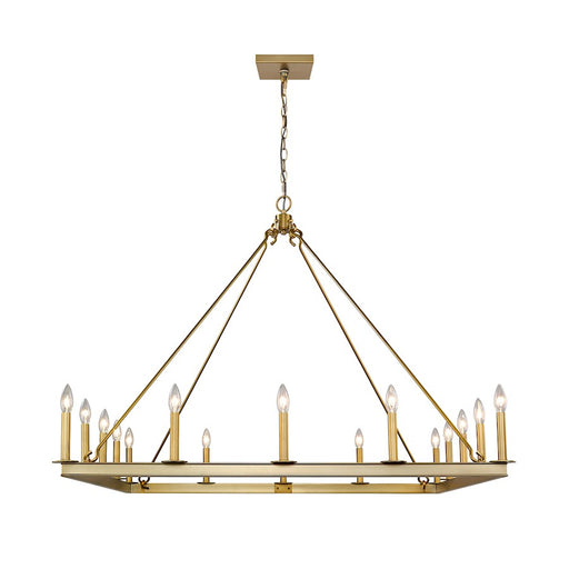 Z-Lite Barclay 16 Light 41" Chandelier, Olde Brass