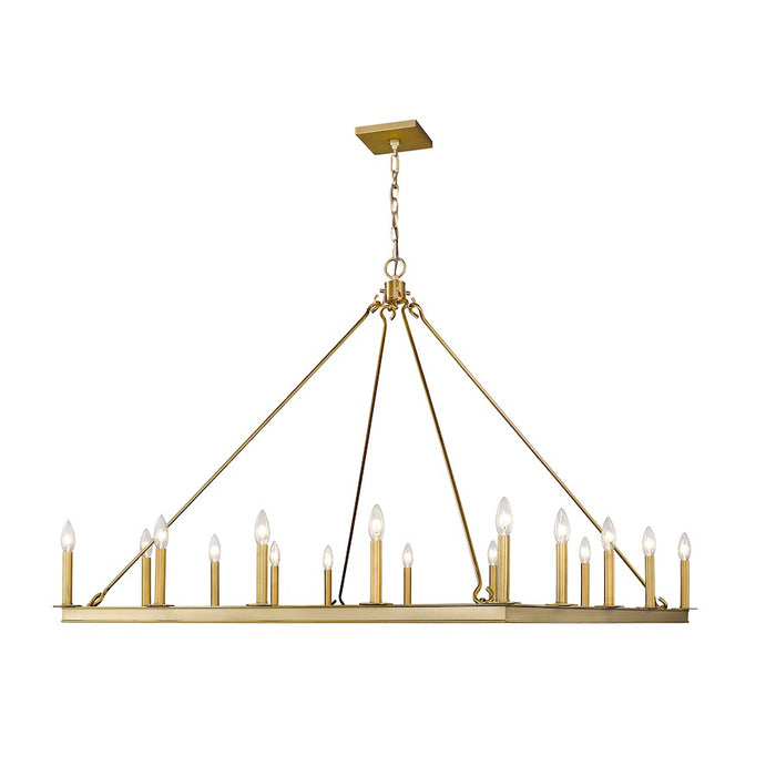 Z-Lite Barclay 16 Light 41" Chandelier, Olde Brass