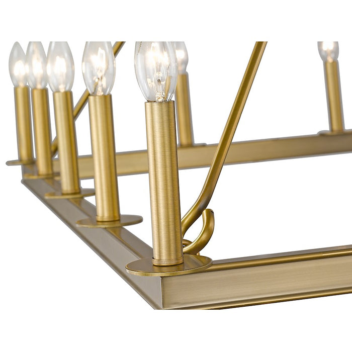 Z-Lite Barclay 16 Light 41" Chandelier, Olde Brass