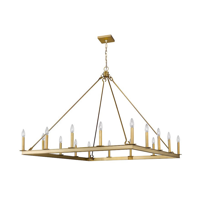 Z-Lite Barclay 16 Light 41" Chandelier, Olde Brass
