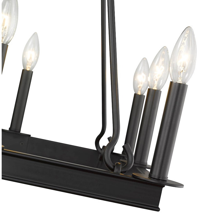 Z-Lite Barclay 8 Light 31" Chandelier, Matte Black