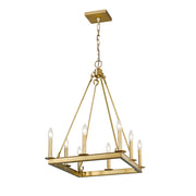 Z-Lite Barclay 8 Light 31" Chandelier, Olde Brass -482S-8-20OBR