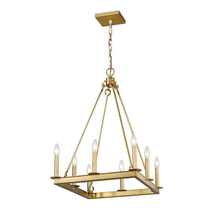Z-Lite Barclay 8 Light 31" Chandelier, Olde Brass -482S-8-20OBR