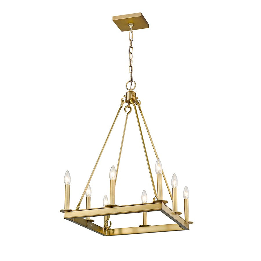Z-Lite Barclay 8 Light 31" Chandelier, Olde Brass -482S-8-20OBR
