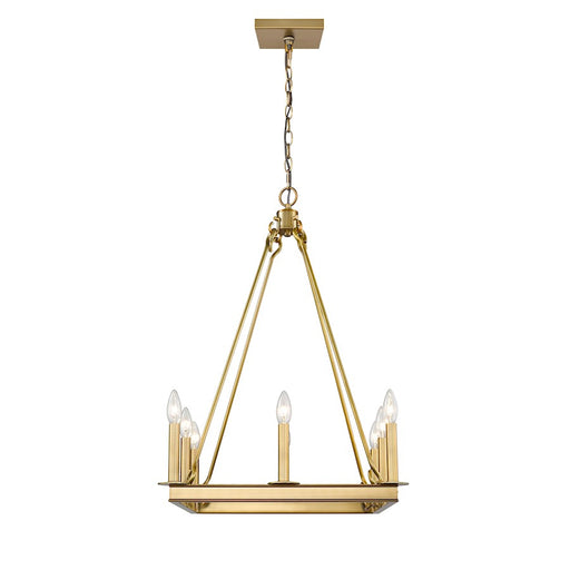 Z-Lite Barclay 8 Light 31" Chandelier, Olde Brass