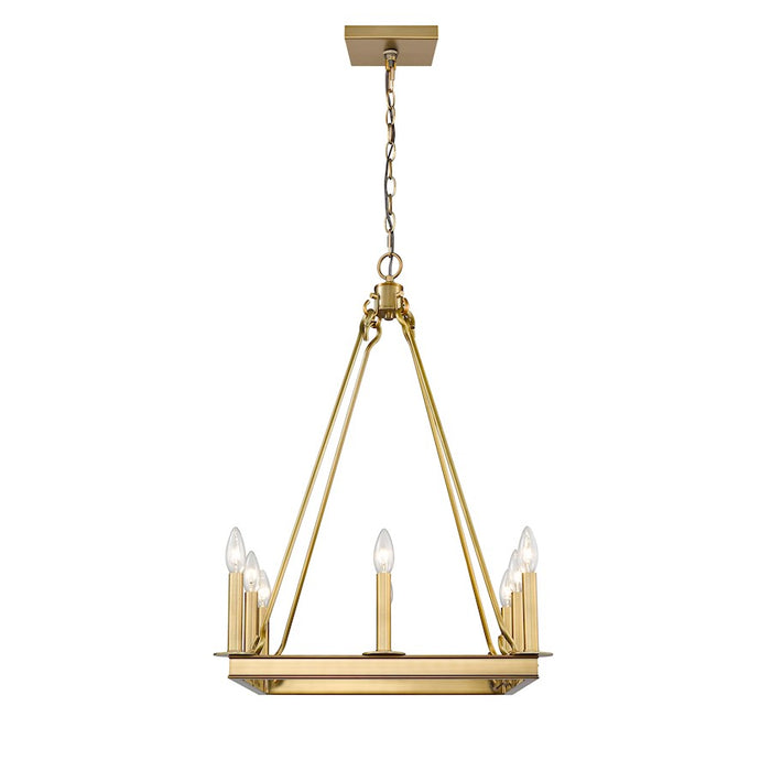 Z-Lite Barclay 8 Light 31" Chandelier, Olde Brass