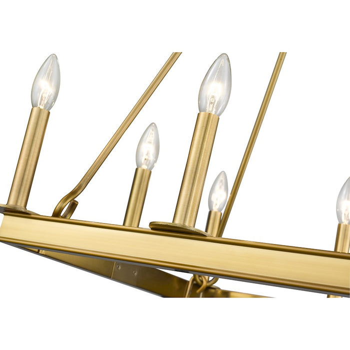 Z-Lite Barclay 8 Light 31" Chandelier, Olde Brass