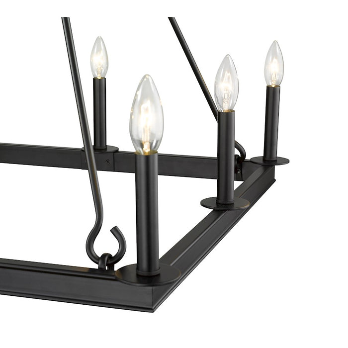 Z-Lite Barclay 8 Light 31.5" Chandelier, Matte Black