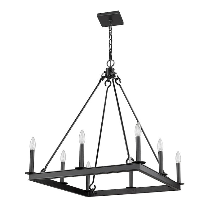Z-Lite Barclay 8 Light 31.5" Chandelier, Matte Black