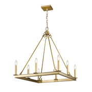 Z-Lite Barclay 8 Light 31.5" Chandelier, Olde Brass -482S-8-26OBR