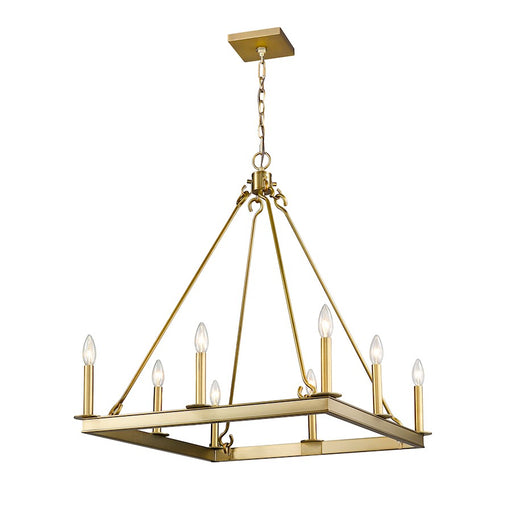 Z-Lite Barclay 8 Light 31.5" Chandelier, Olde Brass -482S-8-26OBR