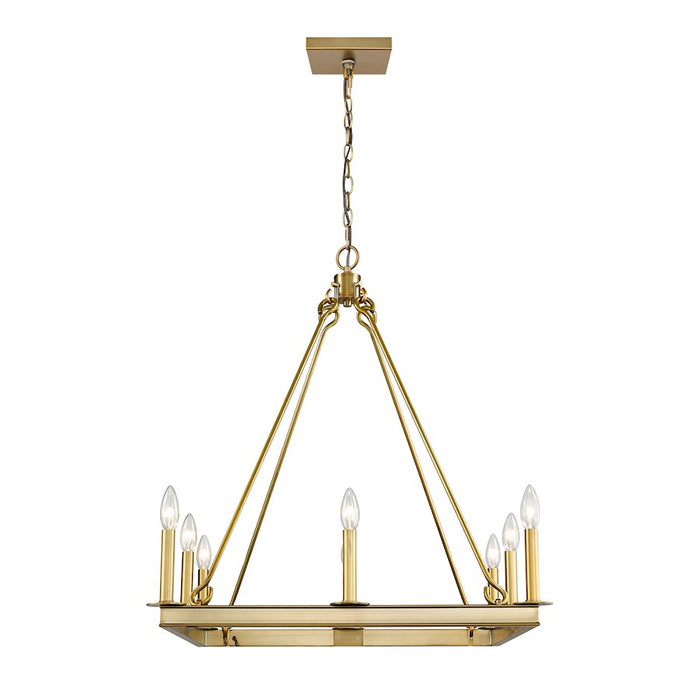 Z-Lite Barclay 8 Light 31.5" Chandelier, Olde Brass