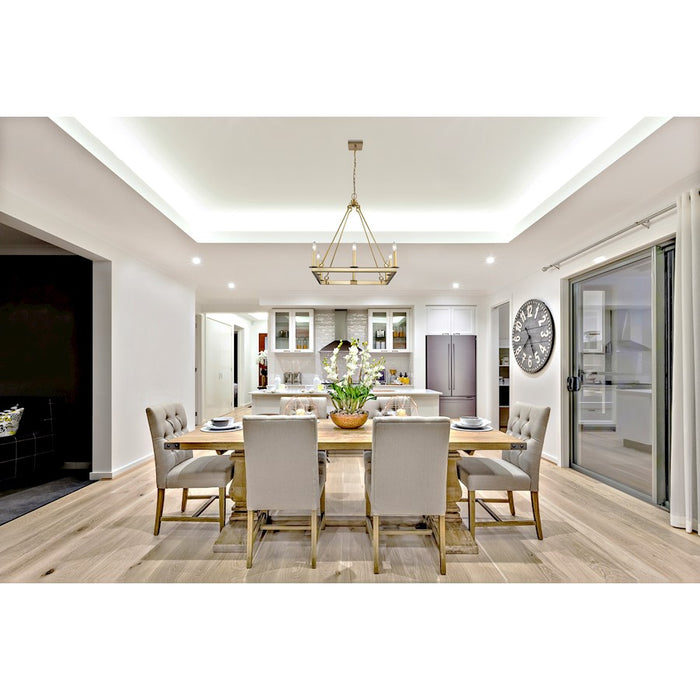 Z-Lite Barclay 8 Light 31.5" Chandelier, Olde Brass