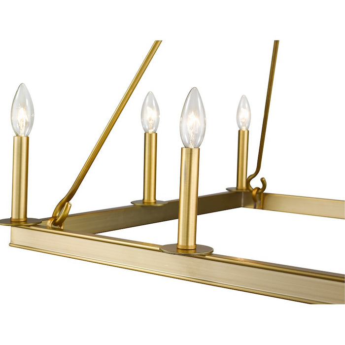 Z-Lite Barclay 8 Light 31.5" Chandelier, Olde Brass