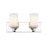 Z-Lite Soledad 2 Light Vanity, Chrome/White