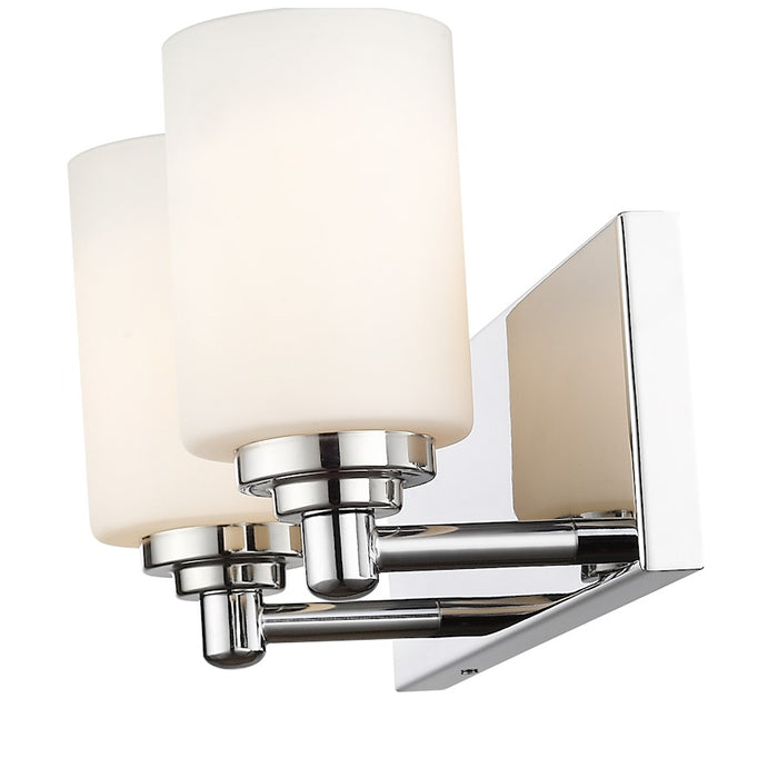 Z-Lite Soledad 2 Light Vanity, Chrome/White