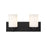 Z-Lite Soledad 2 Light Vanity, Matte Black/White