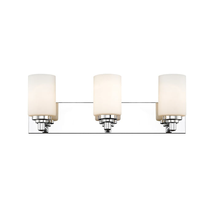 Z-Lite Soledad 3 Light Vanity, Chrome/White