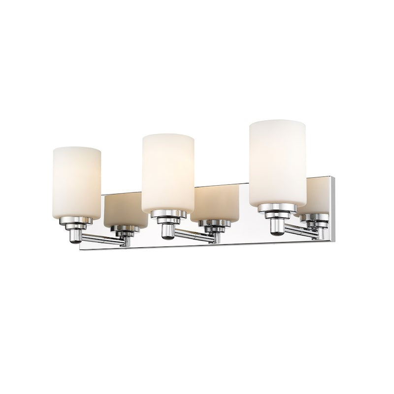 Z-Lite Soledad 3 Light Vanity, Chrome/White