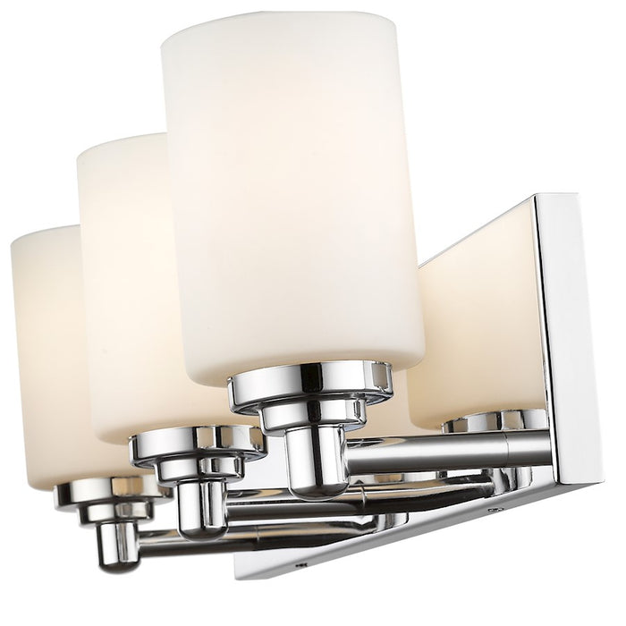 Z-Lite Soledad 3 Light Vanity, Chrome/White