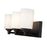 Z-Lite Soledad 3 Light Vanity, Matte Black/White