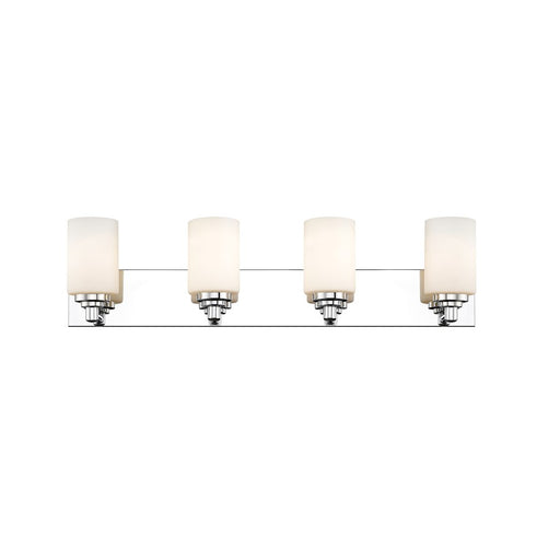 Z-Lite Soledad 4 Light Vanity, Chrome/White