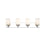 Z-Lite Soledad 4 Light Vanity, Chrome/White