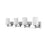 Z-Lite Soledad 4 Light Vanity, Chrome/White