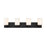 Z-Lite Soledad 4 Light Vanity, Matte Black/White